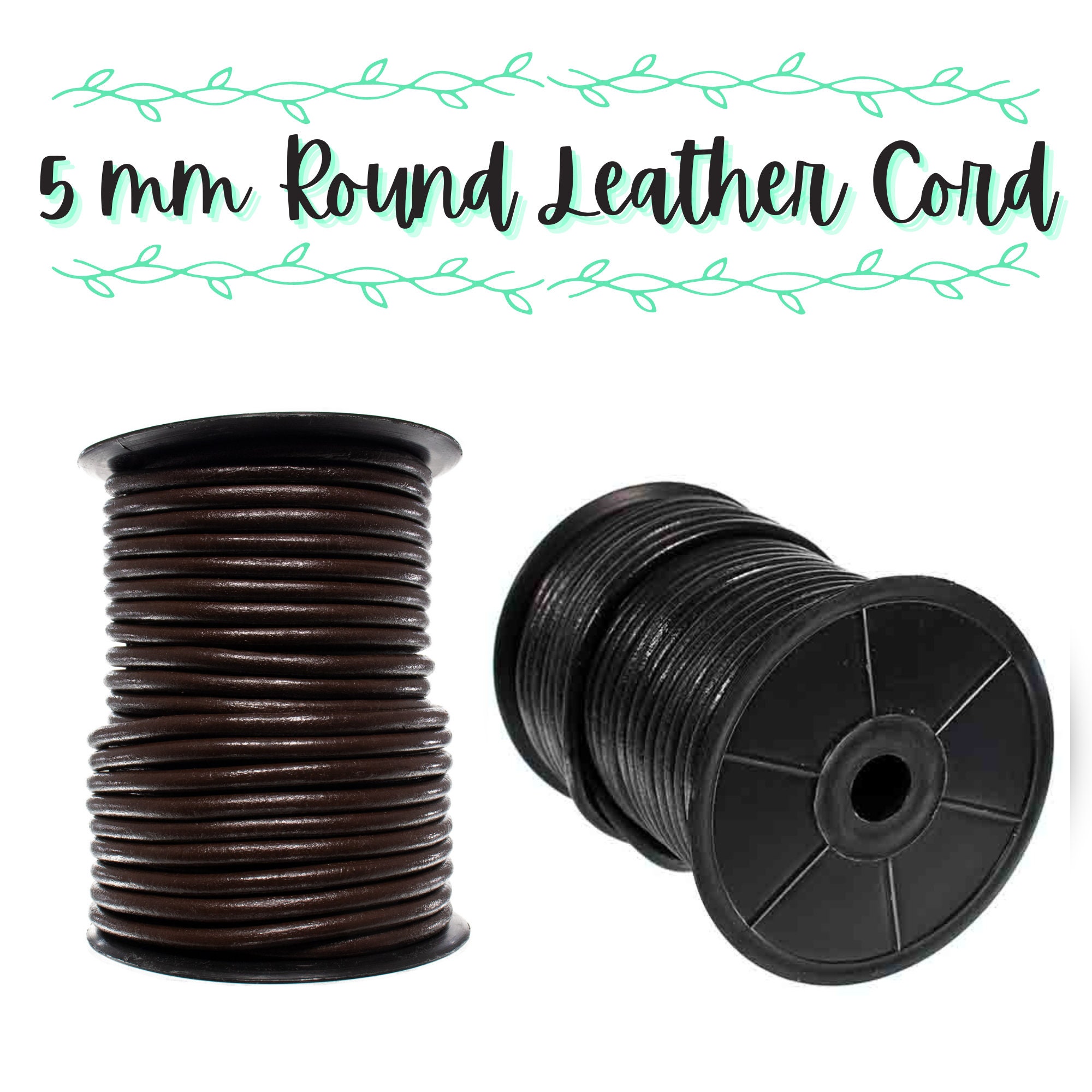 パリージョ　黒　縞模様　大きめ Amazon.com: The Beadsmith Leather Cord – Black – .5mm Spool