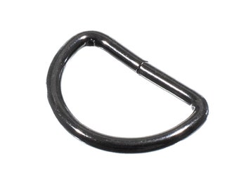 Gunmetal D-Ring Findings Purse Ring Metal D-Ring Non-Welded D Shape Ring Belt Handbag Bag Making Supplies Multi Size & Pack Options