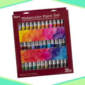 Professional Watercolors Set 12/18/24/36 Colors Pigment for Watercolor  Painting With Paint Brush&Watercolor Paper Painting Set
