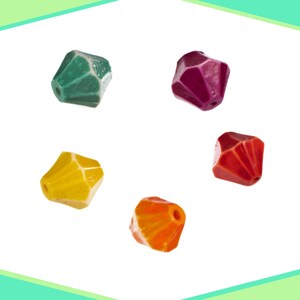 Diamond Resin Beads Multi-Pack - 30 Pack - All Five Colors Included – Jewelry Making – Macrame – DIY Keychains and Lanyards – Crafting Beads