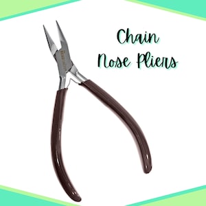 Chain Nose Pliers - Jewelry Making DIY Arts & Crafts - Comfort Grip - Regular and Long Sizes - BeadSmith Repair Tool - Wire Wrapping Bending