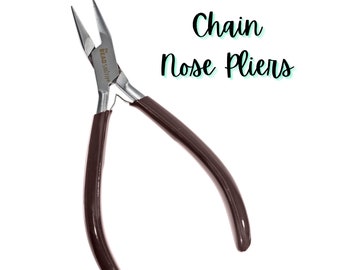 Chain Nose Pliers - Jewelry Making DIY Arts & Crafts - Comfort Grip - Regular and Long Sizes - BeadSmith Repair Tool - Wire Wrapping Bending