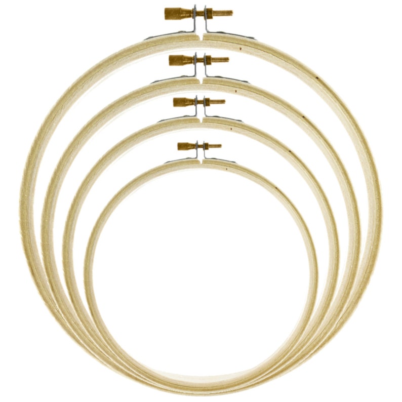 Wooden Embroidery Hoops Multiple Sizes Available Etsy