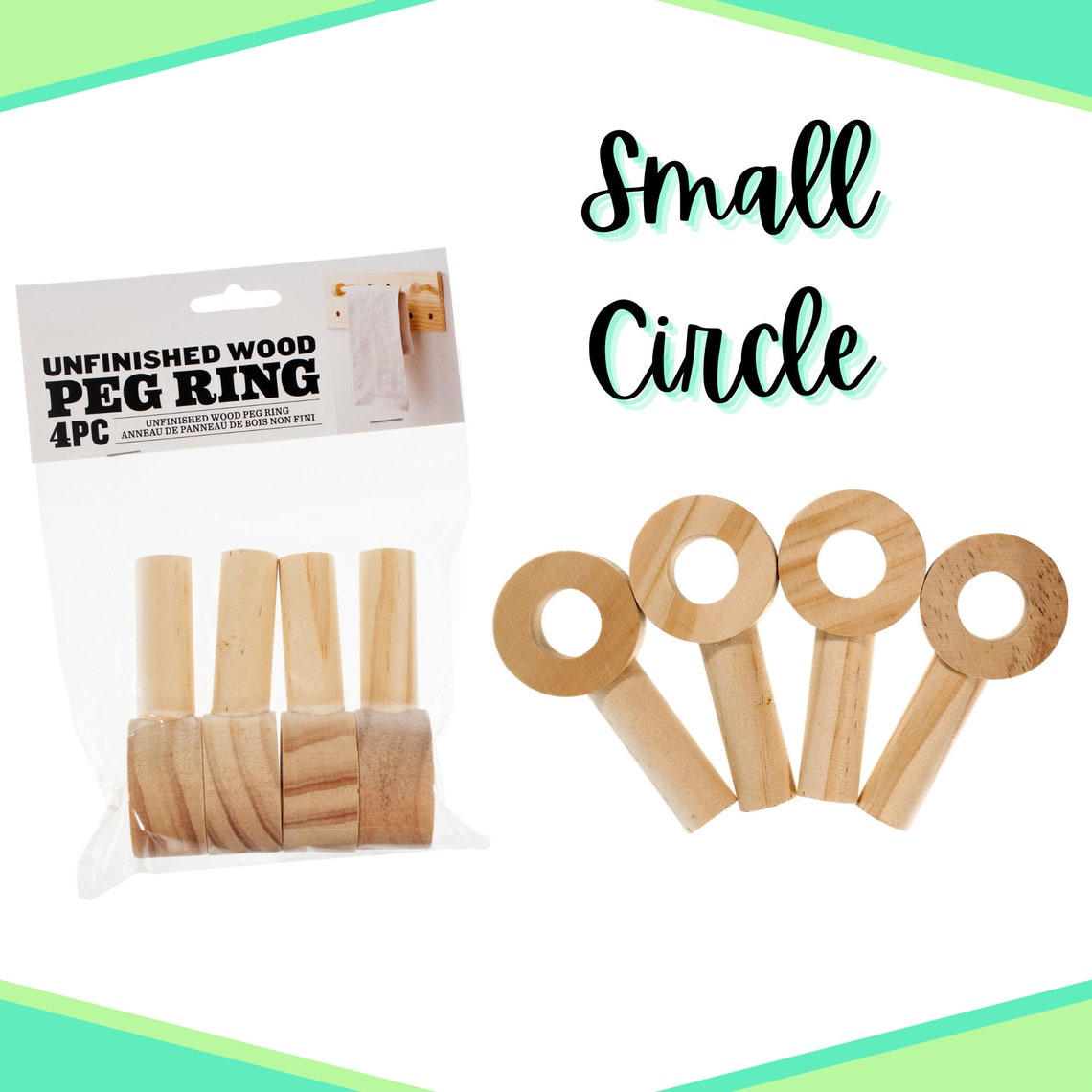 Wooden Pegboard Dowels Unfinished/natural Hang Clothes Etsy