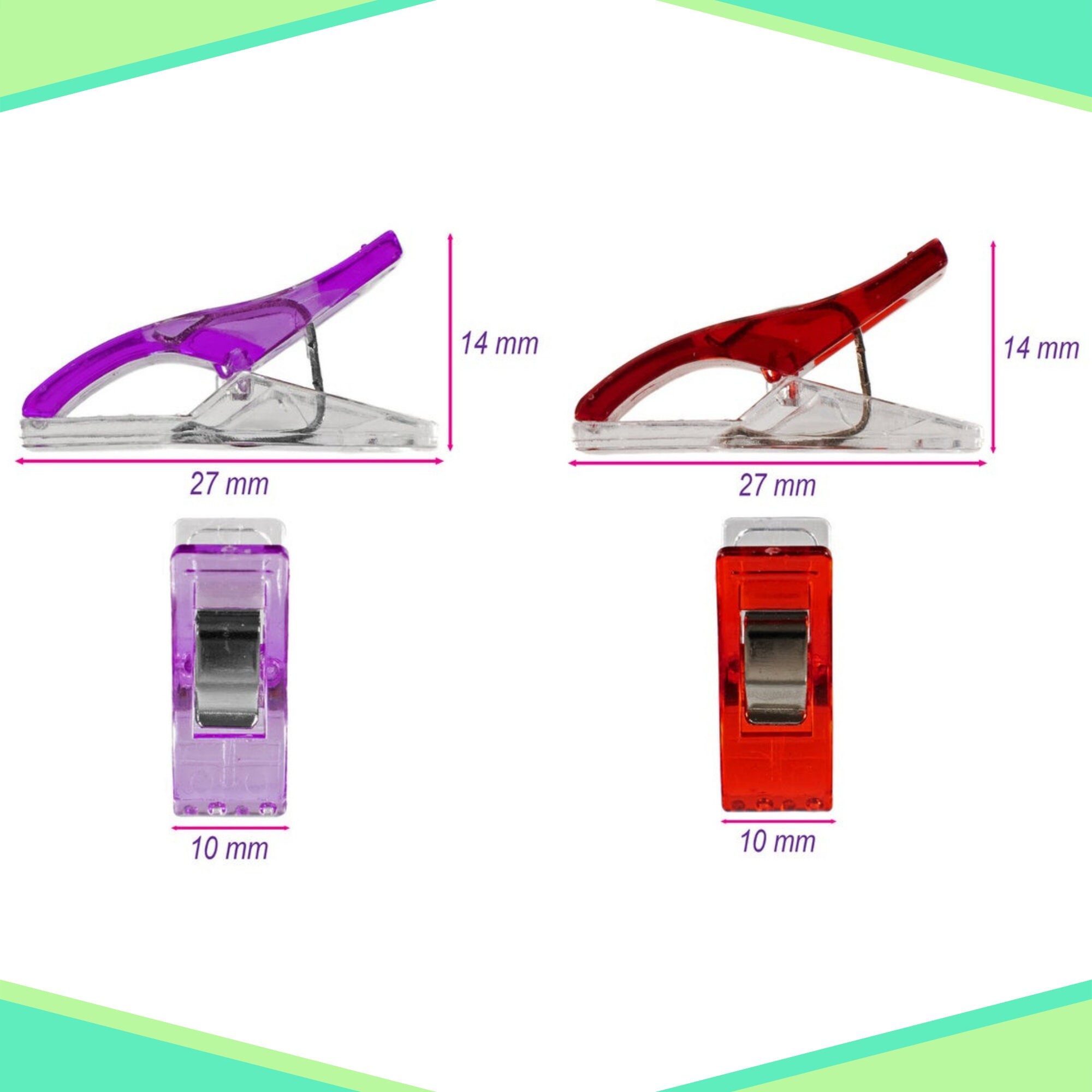 100 Pack Multicolor Sewing Clips Use for Quilting Sewing Etsy