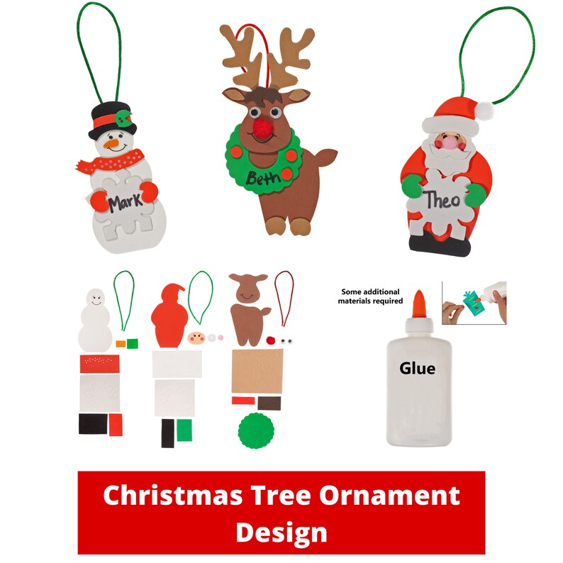 Holiday Ornament Craft Kits Multiple Designs to Choose From Etsy