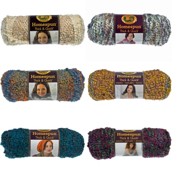 Lion Brand Homespun Yarn Color Chart