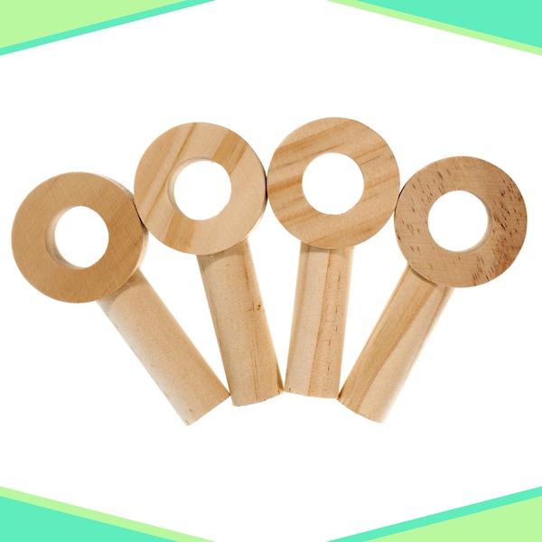 Wooden Pegboard Dowels – Unfinished/Natural – Hang Clothes, Keys, Lanyards, Towels – Storage Solutions – Stable and Sturdy - Accessories