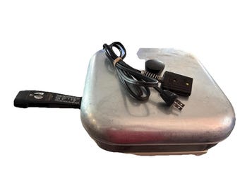 Padella elettrica vintage Sunbeam modello FP-12B, grande, quadrata, da 30 cm, 1450 Watt