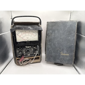 Simpson 260 Series 7 Analog Multimeter with Test Leads And Case