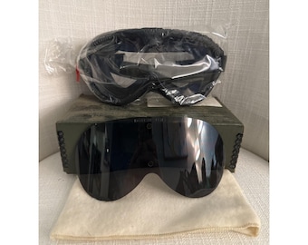 Vintage STEMACO NSN 8465-01-328-8268 Sun Wind Dust Military Goggles New