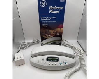 GE Vintage (1995) Corded Bedroom Telephone Model 2-9290 w/ Box