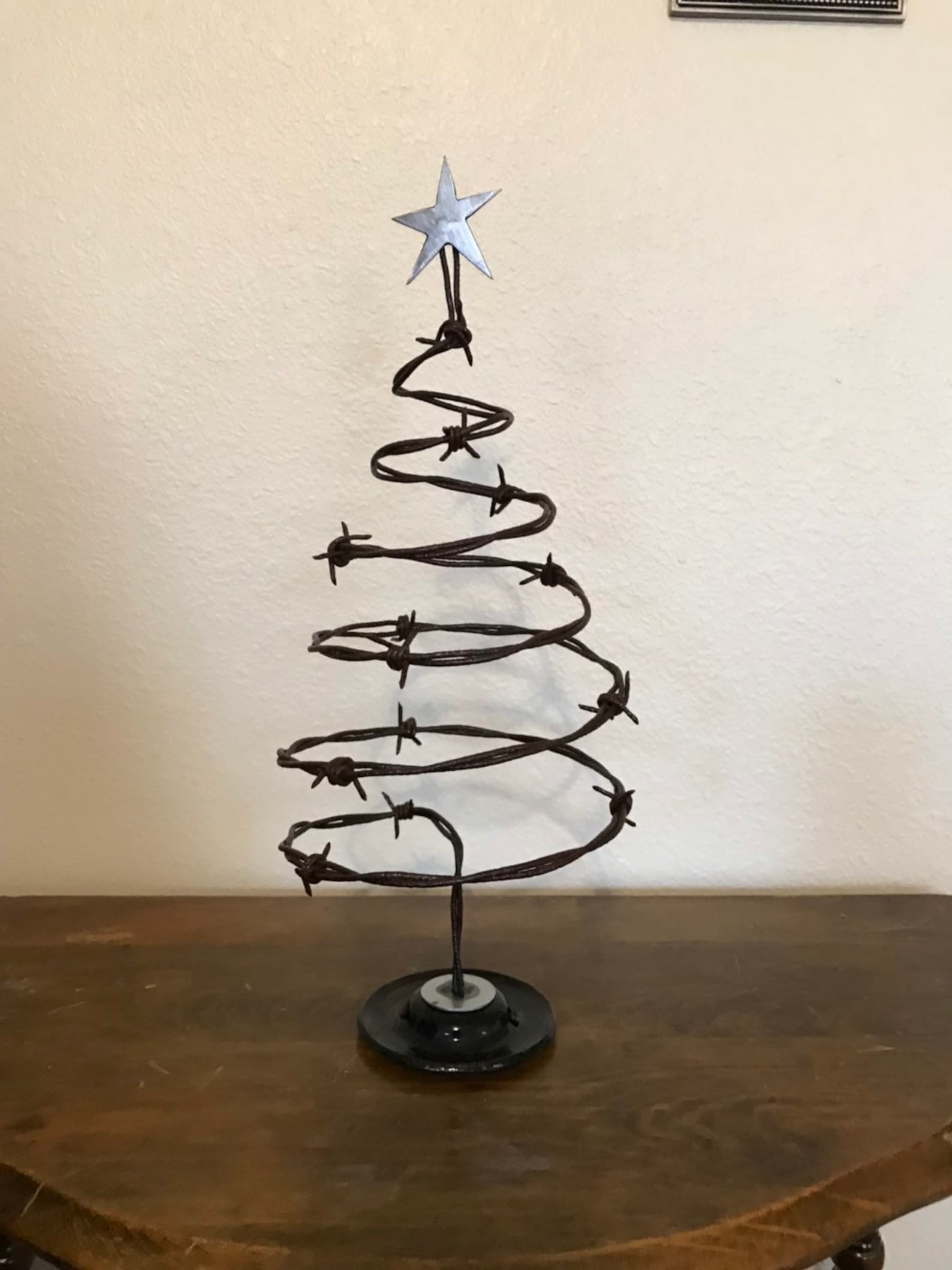 Barbed wire Christmas tree decoration Etsy