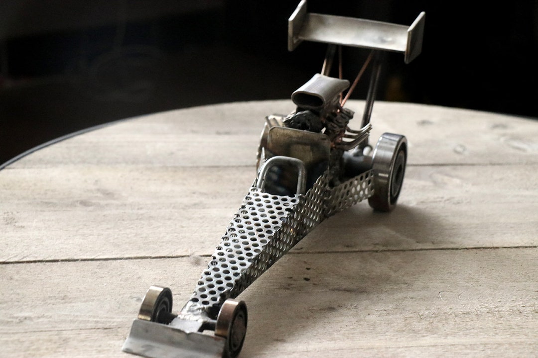 Top Fuel Dragster Car Sculpture Metal Art Metal Sculpture Steampunk Top Fuel Dragster Car Sculpture Metal Art Metal Sculpture Steampunk