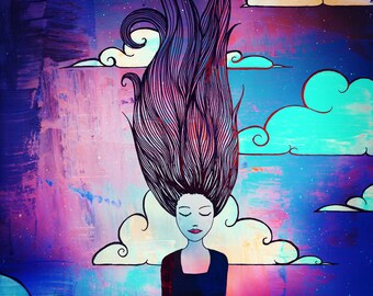 雲を通して