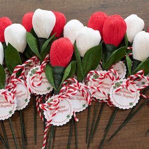 Fiore di Martenitsa fatto a mano: tradizione bulgara di Baba Marta