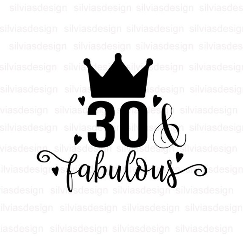 Download 30 And Fabulous SVG 30th birthday Fabulous svg 30th svg | Etsy