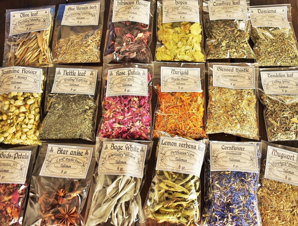 LOT HERB BAGS of 1230 507090180190 Herbs Bags Set Etsy