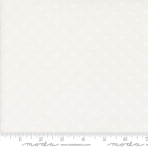 Summertime Yardage Sunshine Small Floral Cream White, Camille Roskelley, Sold in 1/2 yard increments, Moda Fabrics, 55322 21