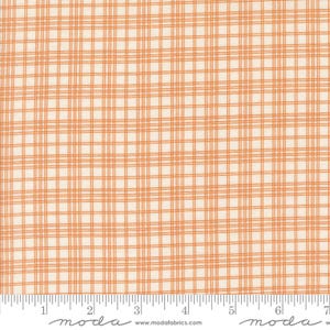 Pumpkin Spice Gatherings Yardage Plaid Cream Pumpkin, Primitive Gatherings, Sold in 1/2 yard increments, Moda Fabrics, 49294 15