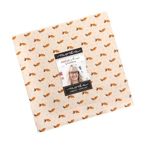 Pumpkin Spice Gatherings Layer Cake by Primitive Gatherings, Moda Fabric, Precut 10&quot; Squares