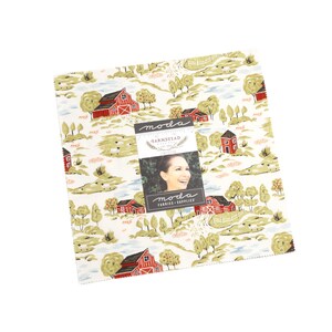 Farmstead Layer Cake by Stacy Iest Hsu, Moda Fabric, Precut 10&quot; Squares