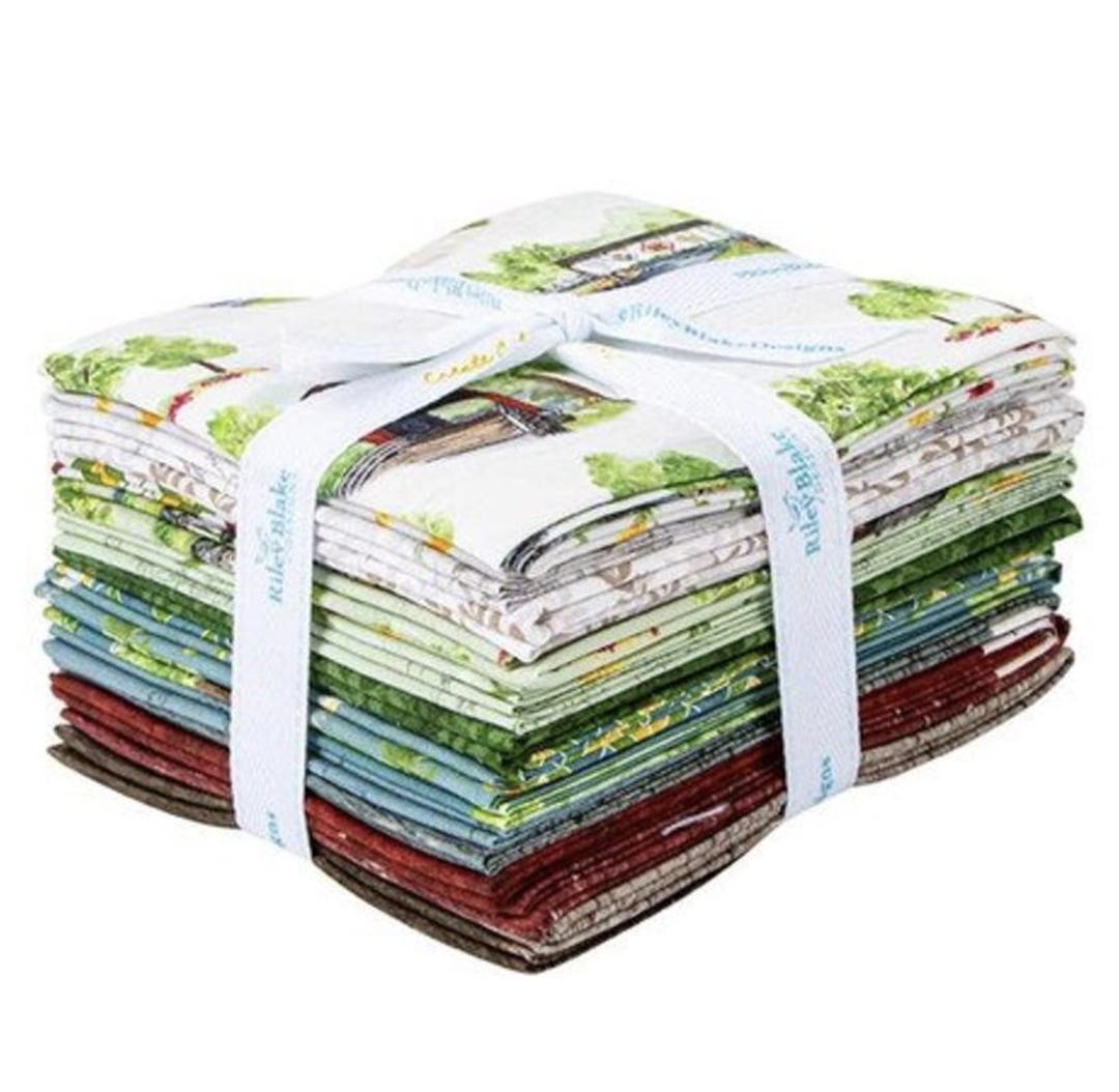 Covered Bridges in Spring Fat Quarter Bundle by Tara Reed, Riley Blake ...