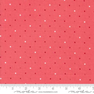 Magic Dot Yardage Blender Dots Raspberry di Lella Boutique, venduto in incrementi di 1/2 yard, Moda Fabrics, 5230 33