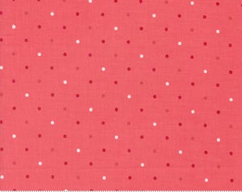 Magic Dot Yardage Blender Dots Raspberry by Lella Boutique, Sold in 1/2 yard increments, Moda Fabrics, 5230 33