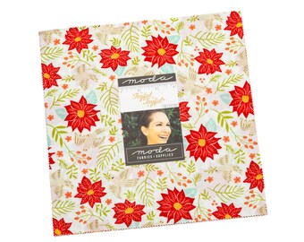 Joyful Joyful Layer Cake by Stacy Iest Hsu, Christmas, Moda Fabric, Precut 10" Squares