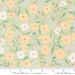 Cottage Charm Yardage Wallpaper Florals Pear, Heather Briggs My Sew Quilty Life, Sold in 1/2 yard increments, Moda Fabrics, 31750 23