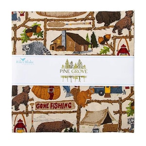 Pine Grove 10&quot; Stacker by RBD Designers, Riley Blake Designs, Precut 10&quot; Squares, Layer Cake