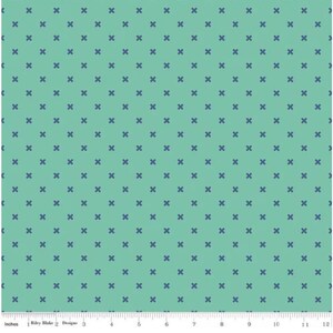 Bee Basics Yardage Basic X Teal, Lori Holt Bee In My Bonnet, Sold in 1/2 yard increments, Riley Blake Designs, C6410 Teal