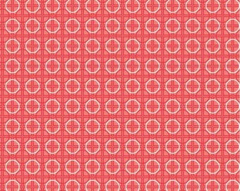 Bee Basics Yardkreis Rot, Lori Holt Bee In My Bonnet, Verkauft in 1/2 Yard Schritten, Riley Blake Designs, C6407 Rot