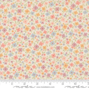 Cottage Charm Yardage Flower Basket Floral Porcelain, Heather Briggs My Sew Quilty Life, Sold in 1/2 yard increments, Moda Fabrics 31753 11
