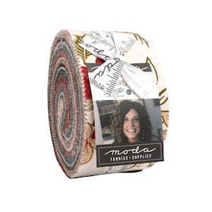 Old World Yuletide Jelly Roll by Fancy That Design House, Moda Fabric, Precut 2.5" Strips