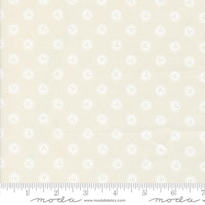 Dainty Meadow Yardage Dainty Dots Porcelain White, Heather Briggs My Sew Quilty Life, Sold in 1/2 yard increments, Moda Fabrics, 31746 31