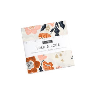 Folk & Lore Charm Pack by Fancy That Design House, Moda Fabrics, Precut 5" Squares