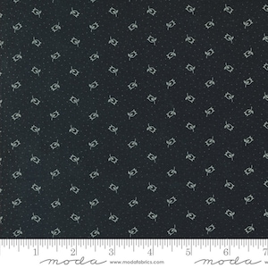 Chickadee Landing Yardage Rosebud Dots Mulch, Kansas Troubles Quilters, Sold in 1/2 yard increments, Moda Fabrics, 9745 19