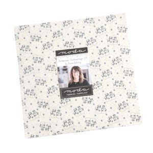 Snowman Gatherings IV Layer Cake by Primitive Gatherings, Moda Fabric, Precut 10&quot; Squares