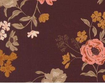 Foraged, Found & Hand Me Down Yardage Harvest Bloom Merlot, Fancy That Design House, Säljs i steg om 1/2 yard, Moda Fabrics, 45630 27