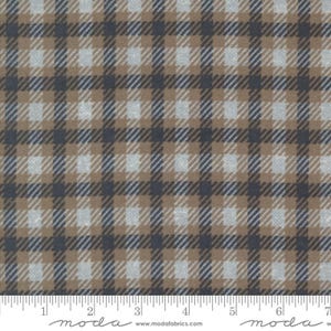 Farmhouse Flannels III Yardage Pewter Square Plaids Checks by Primitive Gatherings, Sold in 1/2 yard increments, Moda Fabrics, 49273 14F