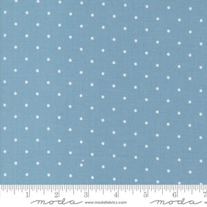 Magic Dot Yardage Blender Dots Sky di Lella Boutique, venduto in incrementi di 1/2 iarda, Moda Fabrics, 5230 43