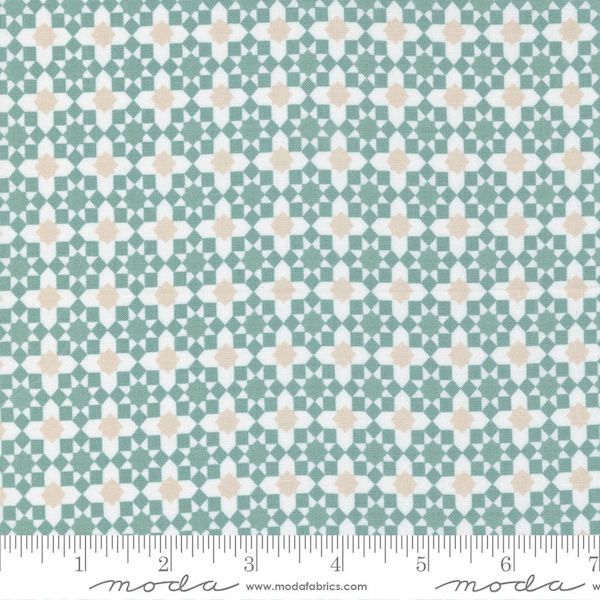 Love Note Yardage First Crush Geometric Dusty Sky by Lella Boutique, Sold in 1/2 yard increments, Moda Fabrics, 5152 21