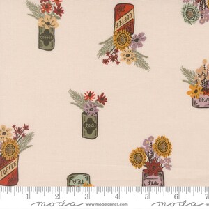 Stoffreste Vintage Neuheit Blumengläser Eierschale, Fancy That Design House, Verkauf in 0,5-Yard-Schritten, Moda Fabrics 45654 11