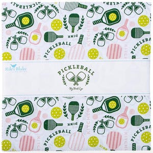 Empilhador de Pickleball de 10&quot; da My Mind&#39;s Eye, Riley Blake Designs, quadrados pré-cortados de 10&quot;, bolo de camadas