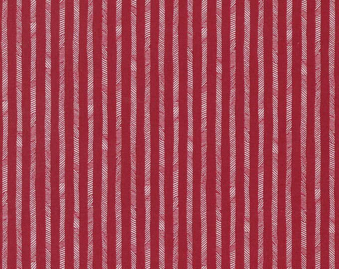 Stateside Yardage Stripes Apple Red by Sweetwater, Sold in 1/2 Yard ...