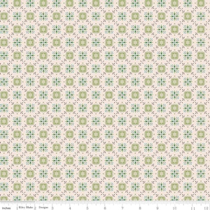 Piece & Plenty Yard Kräuter Kopfsalat, Lori Holt Bee in meiner Mütze, Verkauft in 1/2 Yard Schritten, Riley Blake Designs, C15874 Kopfsalat