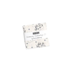 Snowman Gatherings IV Mini Charm Pack by Primitive Gatherings, Moda Fabric, Precut 2.5&quot; squares