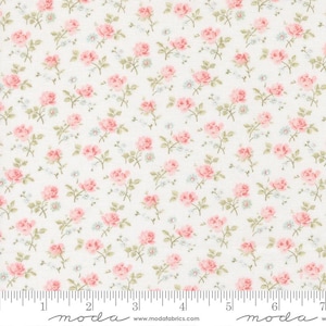 Abide Yardage Field Floral Small Florals Linen White by Brenda Riddle Designs, Sold in 1/2 yard increments, Moda Fabrics, 18791 11